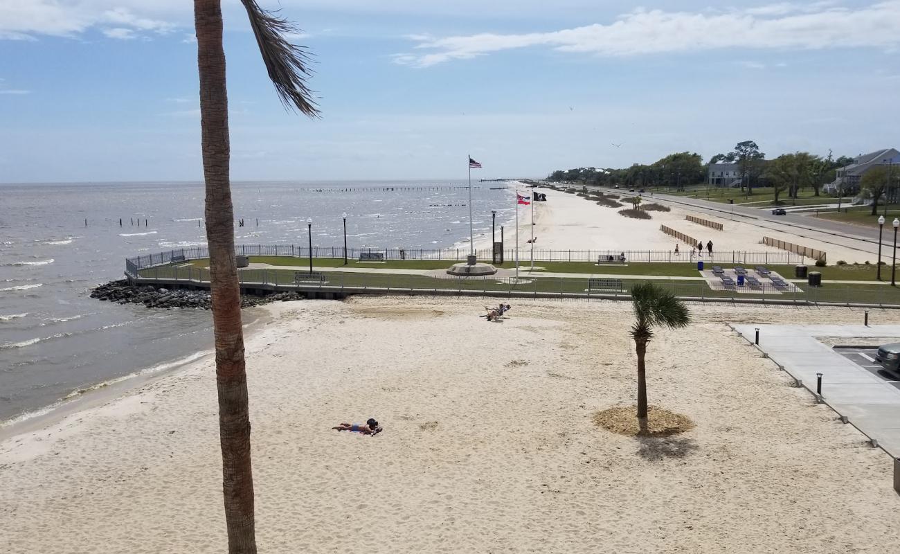 Waveland beach and pier along the Mississippi Gulf Coast